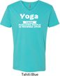 Yoga Cause Punching People is Frowned Upon Mens V-Neck Shirt