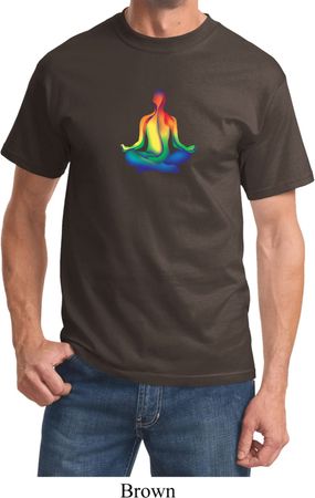 Yoga Chakra Lotus Pose Adult Shirt