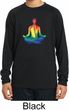 Yoga Chakra Lotus Pose Kids Dry Wicking Long Sleeve Shirt