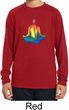 Yoga Chakra Lotus Pose Kids Dry Wicking Long Sleeve Shirt