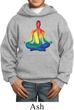 Yoga Chakra Lotus Pose Kids Hoodie
