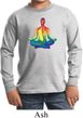 Yoga Chakra Lotus Pose Kids Long Sleeve Shirt
