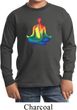 Yoga Chakra Lotus Pose Kids Long Sleeve Shirt