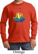 Yoga Chakra Lotus Pose Kids Long Sleeve Shirt