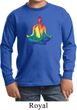 Yoga Chakra Lotus Pose Kids Long Sleeve Shirt