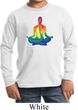 Yoga Chakra Lotus Pose Kids Long Sleeve Shirt