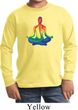 Yoga Chakra Lotus Pose Kids Long Sleeve Shirt