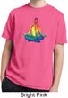 Yoga Chakra Lotus Pose Kids Moisture Wicking Shirt