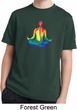 Yoga Chakra Lotus Pose Kids Moisture Wicking Shirt