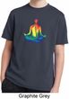 Yoga Chakra Lotus Pose Kids Moisture Wicking Shirt