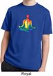 Yoga Chakra Lotus Pose Kids Moisture Wicking Shirt
