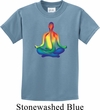 Yoga Chakra Lotus Pose Kids Shirt
