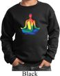 Yoga Chakra Lotus Pose Kids Sweatshirt