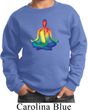 Yoga Chakra Lotus Pose Kids Sweatshirt