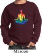 Yoga Chakra Lotus Pose Kids Sweatshirt