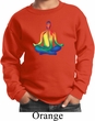 Yoga Chakra Lotus Pose Kids Sweatshirt