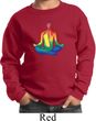 Yoga Chakra Lotus Pose Kids Sweatshirt