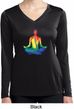 Yoga Chakra Lotus Pose Ladies Dry Wicking Long Sleeve Shirt