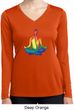 Yoga Chakra Lotus Pose Ladies Dry Wicking Long Sleeve Shirt