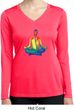 Yoga Chakra Lotus Pose Ladies Dry Wicking Long Sleeve Shirt