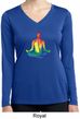 Yoga Chakra Lotus Pose Ladies Dry Wicking Long Sleeve Shirt
