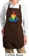 Yoga Chakra Lotus Pose Ladies Full Length Apron with Pockets