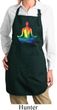 Yoga Chakra Lotus Pose Ladies Full Length Apron with Pockets