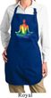 Yoga Chakra Lotus Pose Ladies Full Length Apron with Pockets