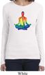 Yoga Chakra Lotus Pose Ladies Long Sleeve Shirt