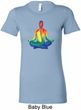 Yoga Chakra Lotus Pose Ladies Longer Length Shirt