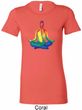 Yoga Chakra Lotus Pose Ladies Longer Length Shirt
