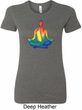 Yoga Chakra Lotus Pose Ladies Longer Length Shirt