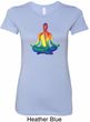 Yoga Chakra Lotus Pose Ladies Longer Length Shirt