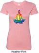 Yoga Chakra Lotus Pose Ladies Longer Length Shirt