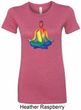 Yoga Chakra Lotus Pose Ladies Longer Length Shirt