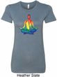 Yoga Chakra Lotus Pose Ladies Longer Length Shirt