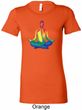 Yoga Chakra Lotus Pose Ladies Longer Length Shirt