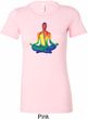 Yoga Chakra Lotus Pose Ladies Longer Length Shirt