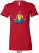 Yoga Chakra Lotus Pose Ladies Longer Length Shirt