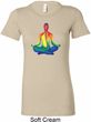 Yoga Chakra Lotus Pose Ladies Longer Length Shirt