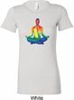 Yoga Chakra Lotus Pose Ladies Longer Length Shirt