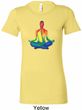Yoga Chakra Lotus Pose Ladies Longer Length Shirt