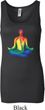 Yoga Chakra Lotus Pose Ladies Longer Length Tank Top