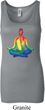 Yoga Chakra Lotus Pose Ladies Longer Length Tank Top