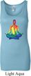 Yoga Chakra Lotus Pose Ladies Longer Length Tank Top