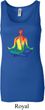 Yoga Chakra Lotus Pose Ladies Longer Length Tank Top
