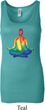 Yoga Chakra Lotus Pose Ladies Longer Length Tank Top