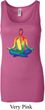 Yoga Chakra Lotus Pose Ladies Longer Length Tank Top