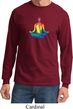 Yoga Chakra Lotus Pose Long Sleeve Shirt