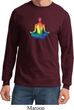 Yoga Chakra Lotus Pose Long Sleeve Shirt